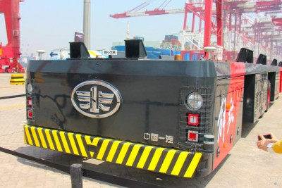 FAW Jefang создал беспилотную погрузочную платформу беспилотная погрузочная платформа FAW