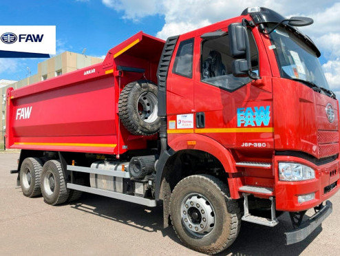Новые самосвалы FAW с кузовом Amkar